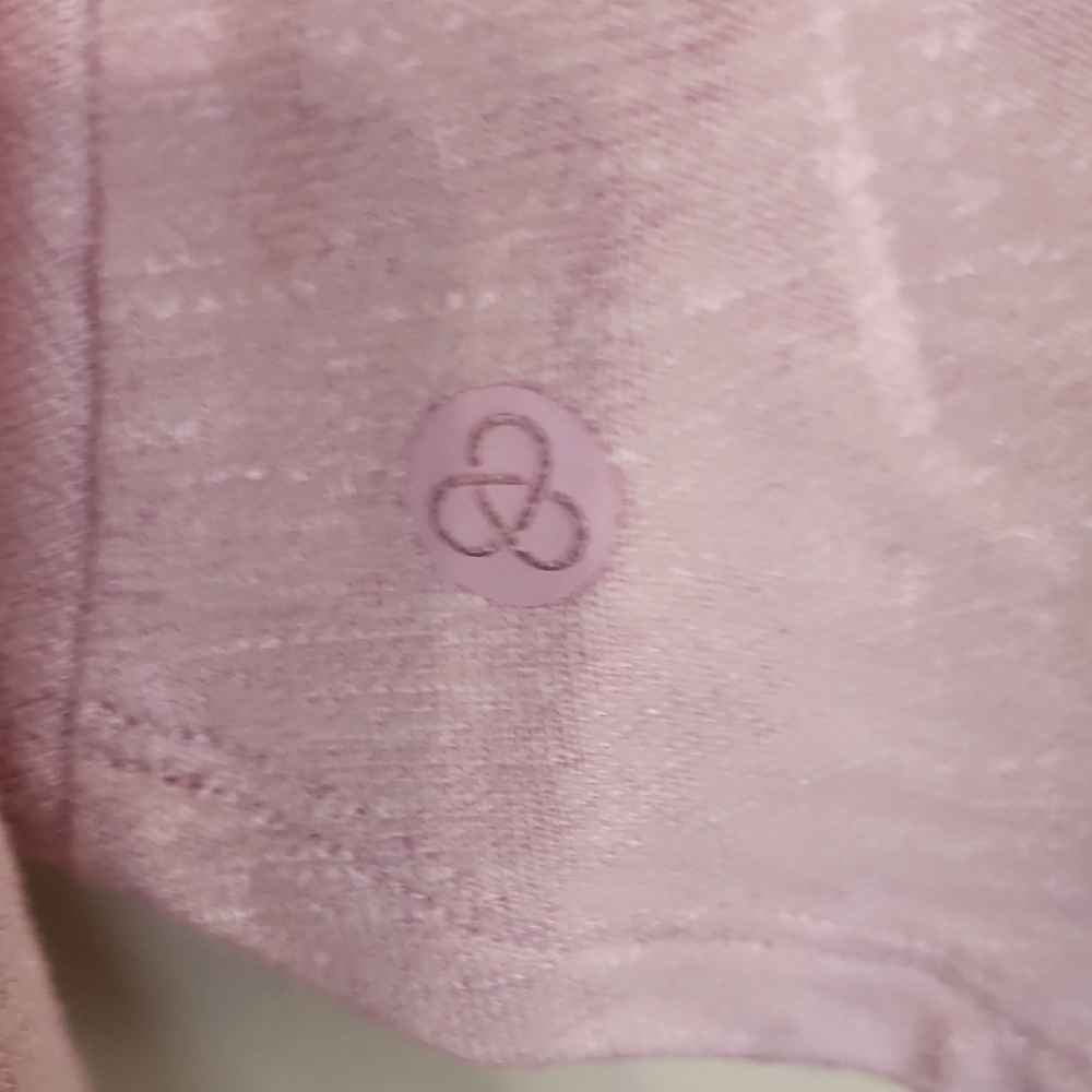 Zella Light Pink Ruched Long Sleeve Top - Picture 5 of 5